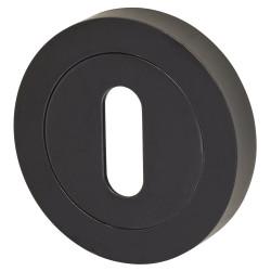 Altro Escutcheon - 52mm Diameter - Keyhole - Matt Black