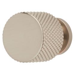 Hampstead Romsey Knurled Round Cabinet Knob - 19mm Diameter - Satin Nickel