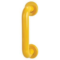 Hoppe AR602/220 Golden Yellow Nylon D-Bar Door Pull Handle on Rose - Screw Fix - 220mm c/c