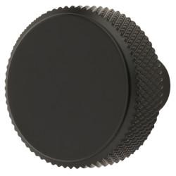 Hampstead Marlow Knurled Round Cabinet Knob - 30mm Diameter - Matt Black
