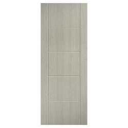 LPD Ladder 5 Panel Pre-Finished Laminate Semi-Solid Internal FD30 Fire Door - 1981 x 762mm - Grey