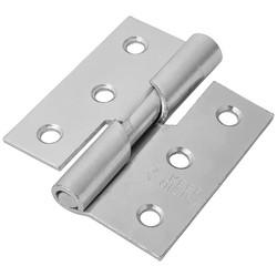 Rising Butt Door Hinge - 75 x 70 x 2.5mm - Right Hand - Zinc Plated - Pair