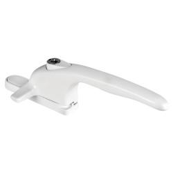 Securistyle Virage Cockspur Locking Window Handle - 9mm Nose Height - Right Hand - White