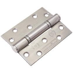 Enduro Triple Knuckle Thrust Grade 13 Butt Fire Door Hinge -100 x 76 x 3mm - 304 Sat Stainless -Pair
