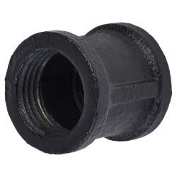 Altro 3/4" Pipe Shelving Iron Straight Pipe Connector - Black