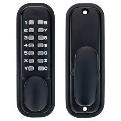 Eclipse ED20 Easy Code Push Button Digital Code Lock - Holdback Option - Matt Black
