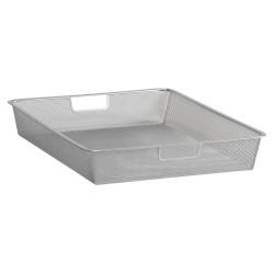 elfa Top Track System - Shallow Mesh Basket - 527 x 427 x 85mm - Platinum