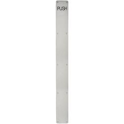 Altro Stainless Steel Finger Plate - Push - 800 x 80 x 1.5mm - Satin