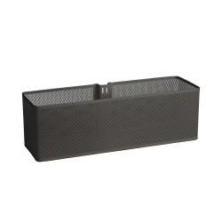 elfa Top Track System - Deep Mesh Basket for Door & Wall Racks - 435 x 135 x 140mm - Graphite