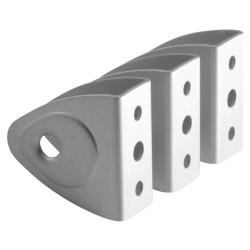 Designer Wall/Panel Bracket - 17-21mm Panels - Satin Anodised Aluminium
