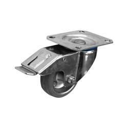 Coldene Industrial Castor - Swivel Braked - 80kg Max Weight - 80mm Diameter - Grey