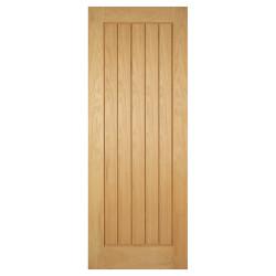 LPD Mexicano 5 Panel Unfinished Solid Internal FD30 Fire Door - 1981 x 838 x 44mm - Oak