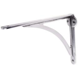 From The Anvil Curved Steel Shelf Bracket - 249 x 174mm - Pewter