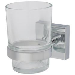 Croydex Chester Tumbler & Holder - 96 x 68 x 106mm - Polished Chrome
