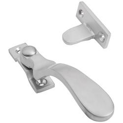 Altro Cast Victorian Wedge Casement Window Fastener - Reversible - Satin Chrome