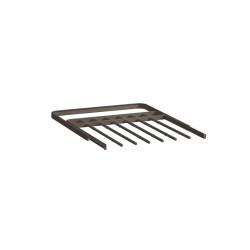 elfa Top Track System - Click In Gliding Trouser Rack - 449 x 430 x 25mm - Graphite