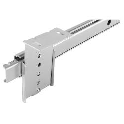 Klug 27mm Ball Bearing Keyboard Slide Drawer Runner - Adjustable Height - 450mm Length - Zinc