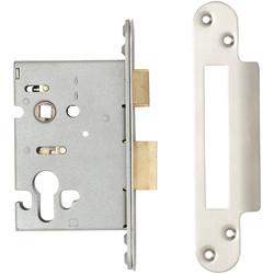 Altro Architectural Euro Profile Sashlock - 78mm Case - 57mm Backset - Radius - Satin Stainless