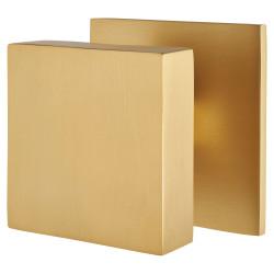 Heritage Brass by M Marcus Satin Brass Square Centre Door Knob - 89 x 89mm Square Rose