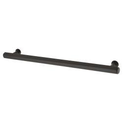 Alexander & Wilks Vesper Hex 14mm T-Bar Cabinet Pull Handle - 224mm Centres - Matt Black