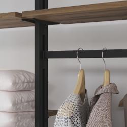 Emuca Zero Hanging Rail - 2350mm Length - Black