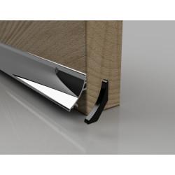 Stormguard SRD 32 Rain Deflector - 914mm Length - Inward/Outward Opening Doors - Polished Silver