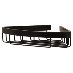 Croydex Wirework Small Corner Shower Soap Dish Basket - 60 x 311 x 209mm - Matt Black