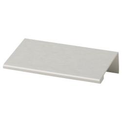 Touchpoint Vora Lipped Edge Cabinet Pull Handle - 96mm Centres - Brushed Aluminium