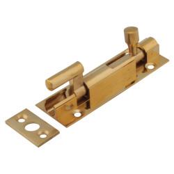 Touchpoint Polished Brass Necked Barrel Bolt - Budget Range - 75 x 25mm