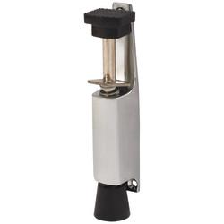 Jedo Foot Operated Door Holder - 120mm Closed Height - Satin Chrome