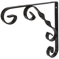 Touchpoint Ornamental Scroll Shelf Bracket - 164 x 160mm - Black