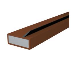 Pyroplex Single Offset Flipper Intumescent Strip - FD30 - 15 x 4 x 2100mm - Brown - Pack of 10
