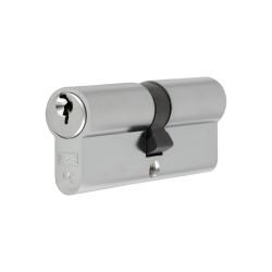 Eurospec 5 Pin 80mm Euro Double Cylinder - 40 + 40mm - Satin Chrome - Master Keyed