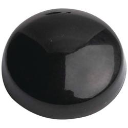 Plastic Screw Dome - 15mm Diameter - Black