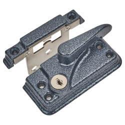 Fab & Fix High Security Fitch Sash Window Fastener Cam Lock Large Keep - 81 x 35mm - Antique Black