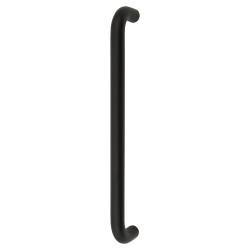 Altro Matt Black 19mm D-Bar Door Pull Handle - Bolt Fix - 305mm Centres