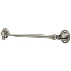 Hampstead Heavy Duty Cabin Hook & Eye - 200mm Length - Satin Nickel