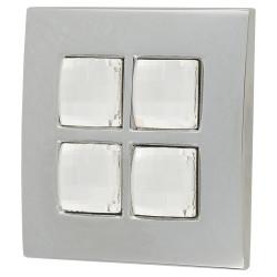 Swarovski Crystal Delos Cabinet Knob - 38 x 38mm - Clear