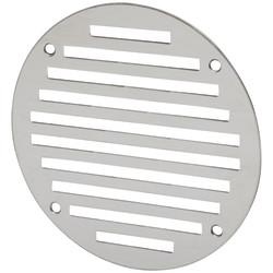 Altro Circular Slotted Vent - 127mm - 4145mm² Free Air Flow - Polished Stainless Steel