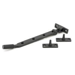 From The Anvil Brompton Knurled Casement Window Stay - 8"/200mm Length - Matt Black