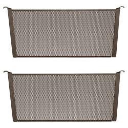 elfa Top Track System - Click In Medium Mesh Drawer Dividers - 431 x 180mm - Graphite - Pack of 2