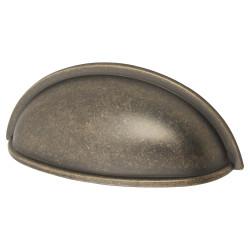Altro Millard Cabinet Cup Handle - 76mm Centres - Antique Brass