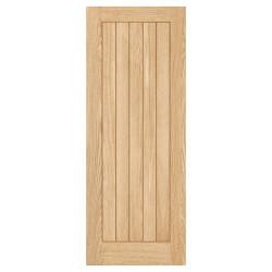 LPD Belize 5 Panel Pre-Finished Solid Internal FD30 Fire Door - 2040 x 926 x 44mm - Oak