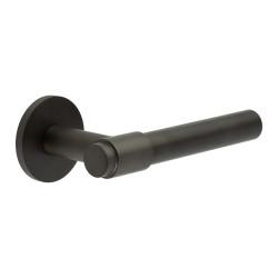 CRES by Frelan Dark Bronze Unsprung Fire Rated Door Handles on Round Rose - CR-103 Range