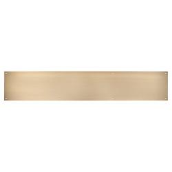 Altro Stainless Steel Kick Plate - 838 x 150 x 1.2mm - 8 Screw Holes - Antique Brass