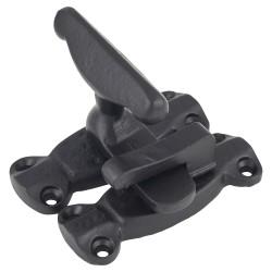 Cupboard Tee Fastener Latch - 80 x 27 x 50mm - Antique Black Iron