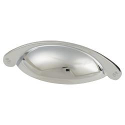 Touchpoint Chest Cabinet Cup Handle - 64mm Centres - Polished Chrome