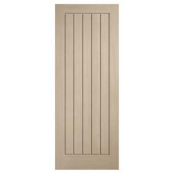 LPD Mexicano 5 Panel Pre-Finished Solid Internal Door - 1981 x 686 x 35mm - Blonde Oak