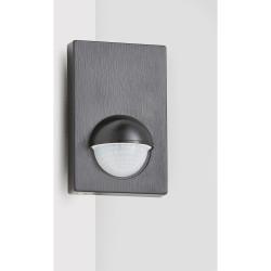 Forum Zink Alia Surface/Flush Mounted 180° Outdoor PIR Sensor with Override - IP44 - Black