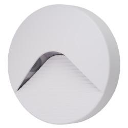 Touchpoint 2W LED Round Surface Outdoor Brick Light - IP65 - 3000K Warm White - White